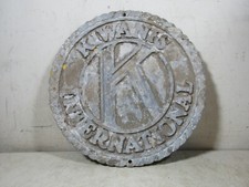 Vintage/Antique Kiwanis International Cast Aluminum Sign