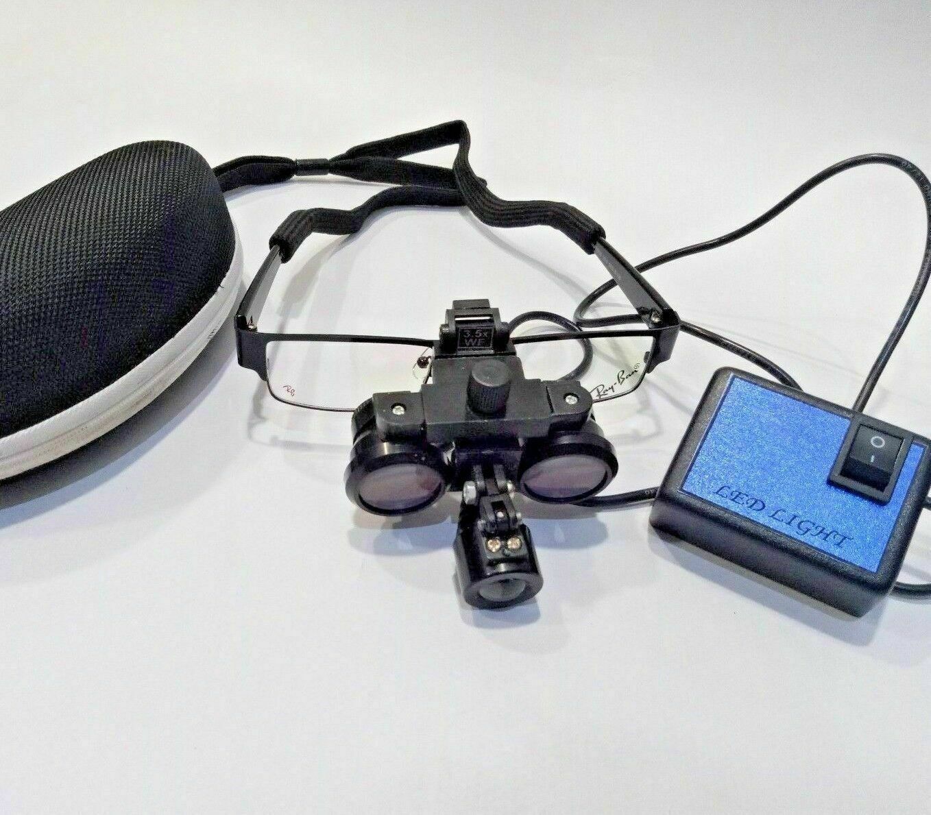 LED Rechargeable Loupe Ophthalmology Dental Face Shields, Head Lights