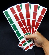 40 Italy Flag Stickers: Italian Party Favors, Removable Decals