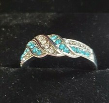 Sapphire Ring, Exquisite Women's Fashion, Engraved"I Love You"