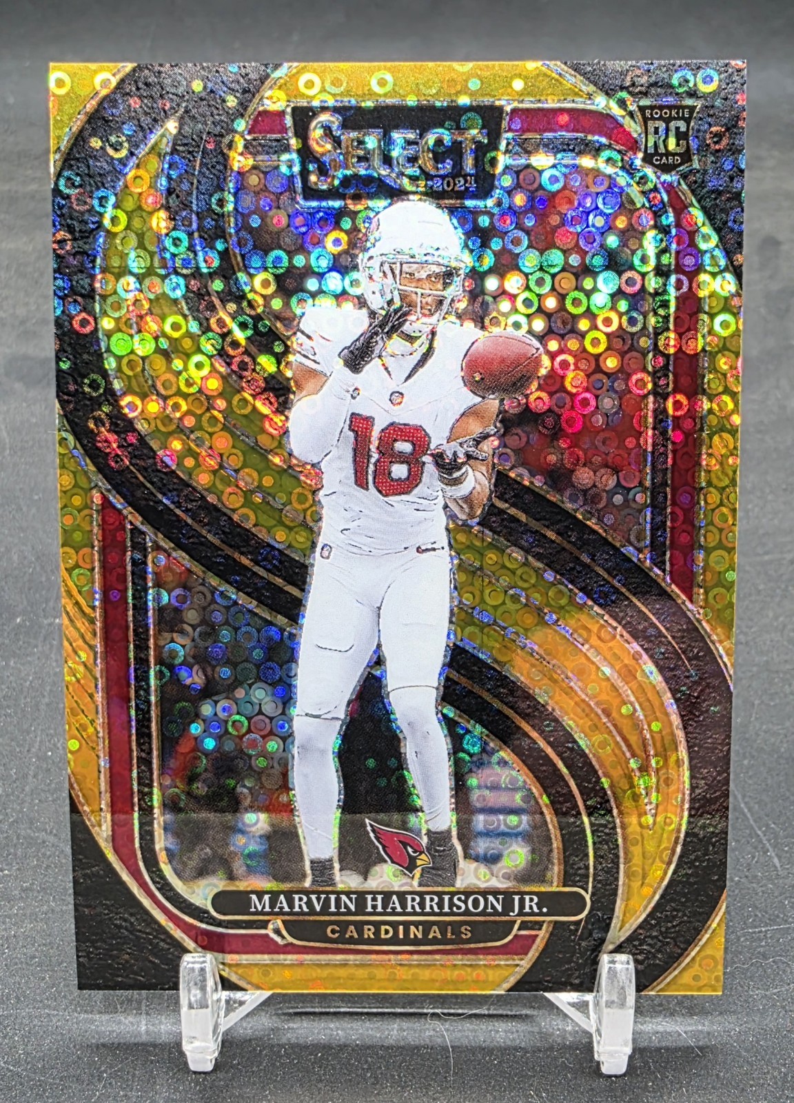 2024 Panini Select Marvin Harrison Jr. Premier Level RC Gold Disco Prizm /10 SSP