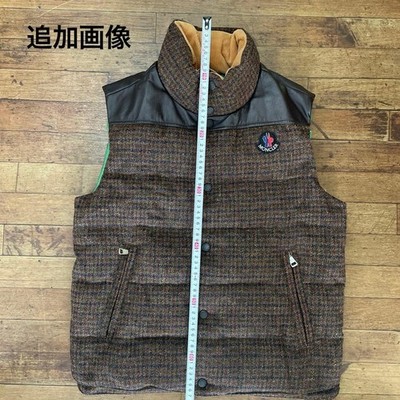Moncler x Junya Watanabe MAN CDG Tweed Leather Down Puffer Vest