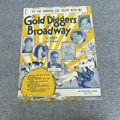 Tip Toe Through The Tulips with The Me Gold Diggers of Broadway Sheet Music 1929