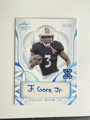 Frank Gore Jr. 2024 Leaf Trinity RC Platinum Auto /49