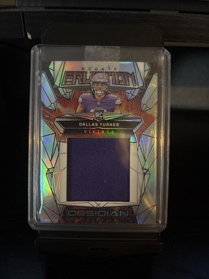 2024 Panini Obsidian - Rookie Eruption Materials Dallas Turner #ERM-DTR /99 