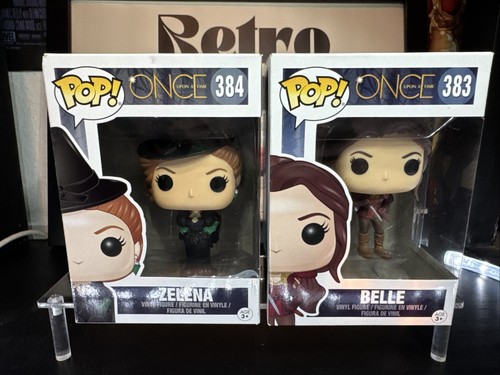 Funko Pop Once Upon a Time Belle #383 Zelena 384 In Box VG+ - Picture 2 of 7