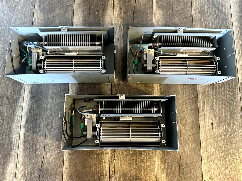 Calentador de pared eléctrico King PAW2422 240V + rejilla blanca y carcasa de pared - uso ligero Foto 3 de 4