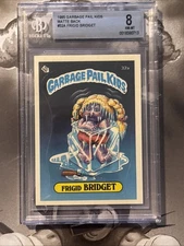 1985 Topps OS1 Garbage Pail Kids Series 1 FRIGID BRIDGET #32a Matte Card BGS 8.