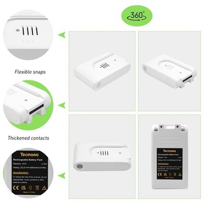 4000mAh 25.2V Li-ion Akku Ersatz kompatibel für Xiaomi Mi Vacuum Cleaner G9 G10