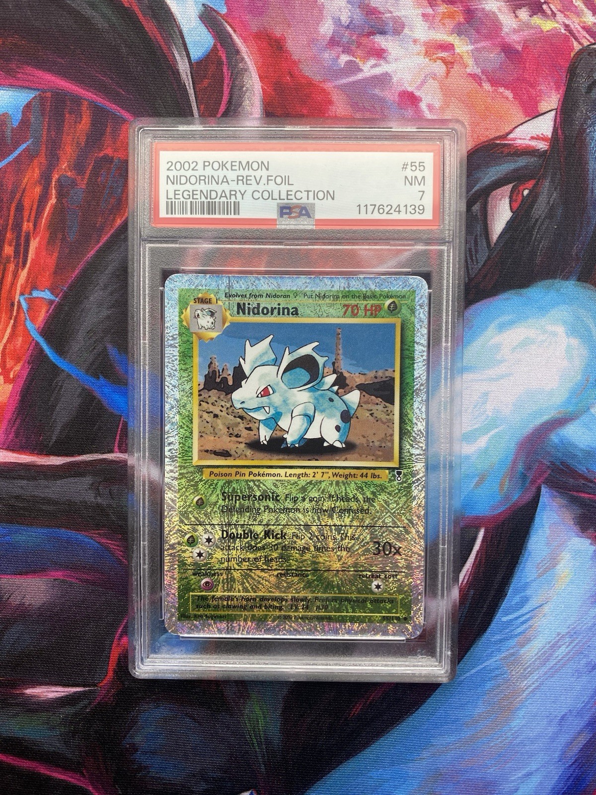 Pokémon Nidorina 55/110 Legendary Collection Reverse Foil PSA 7 2002