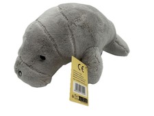 Kuscheltier Seekuh Afrotheria Länge 23 cm grau Plüschtier 1017209