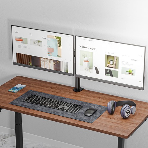 Dual Monitor Desk Mount, Monitor Stand for 2 Monitors Up to 27inch, Dual Moni... - Picture 8 of 9
