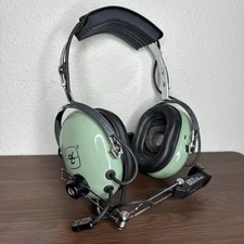 David Clark H10-30 Aviation Headset W/ Mic Tested Works