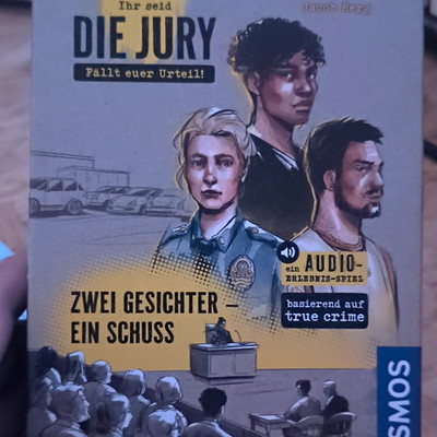 Kosmos Die Jury: Zwei Gesichter ein Schuss Audio-Erlebnis-Spiel Krimi True Crime