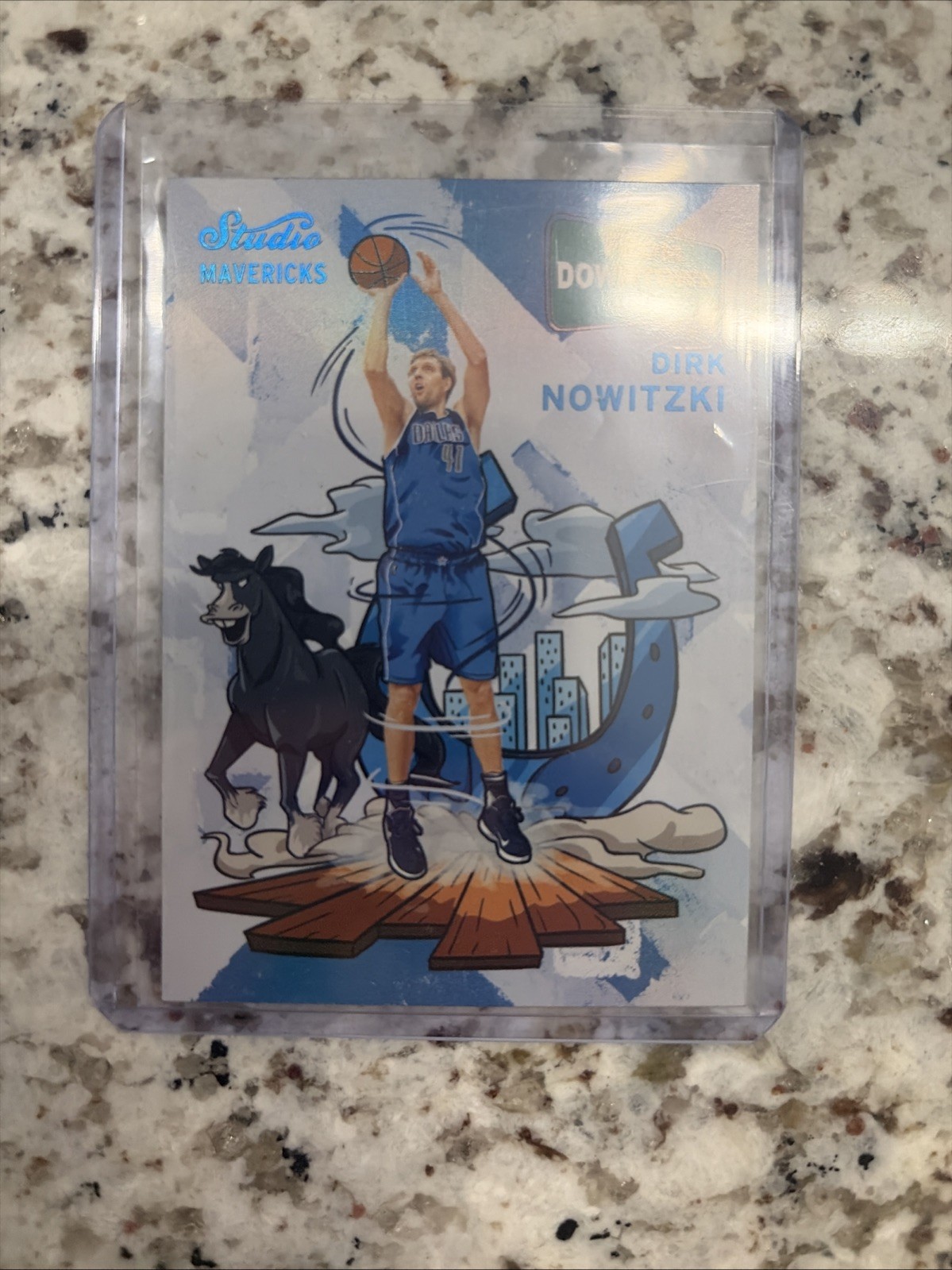 2016-17 Panini Studio Dirk Nowitzki From Downtown! #FD16 Mavericks