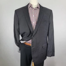Brooks Brothers Explorer Madison Men's Sport Coat Blazer Two Button Charcoal 48L