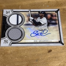 2018 Topps Museum Collection - Signature Swatches Dual Relic Auto didi Gregoriu 