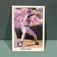 Leaf Tom Glavine Atlanta Braves 1990 Base Set #13 Baseball Card