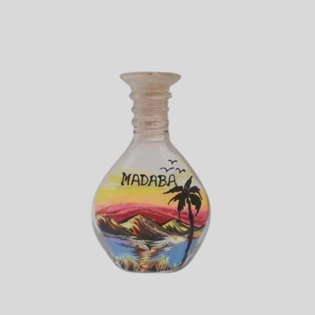 Handmade Sand Art Bottle Jordan - Custom Name & Design - Unique