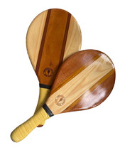 Frescobol Carioca 4 Paddles + 1 Ball Trancoso Beach Bat Set