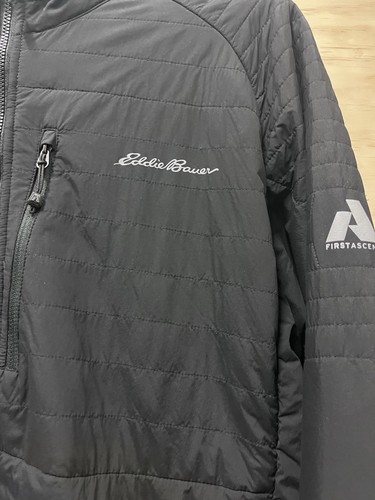 Men's Eddie Bauer Black Jacket First Ascent Size L - Foto 5 di 15