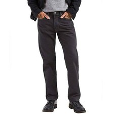 Levi's 505 Black Classic Straight Leg Mens Jeans Cotton Red Tag 36x32