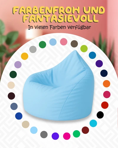 PatchHome Sitzsack XL- Jumbo Sitzkissen Bodenkissen Kinder und Erwachsene - Bild 57 von 203