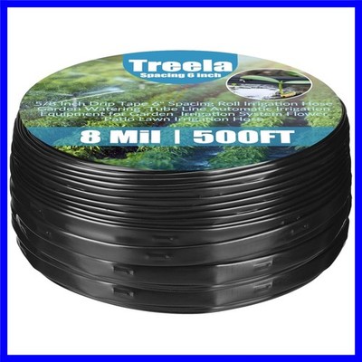 500ft 5/8 Inch Drip Tape 6 Spacing Roll 8 Mil Irrigation Hose Garden Watering...
