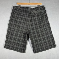 Vintage Y2K Quicksilver Plaid Boardshorts Swim shorts Size 34 Skater Surfer Rare