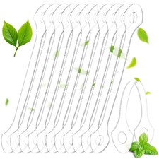 50 Count Disposable Tongue Scraper, Plastic Tongue Cleaner for Adults and Kid...