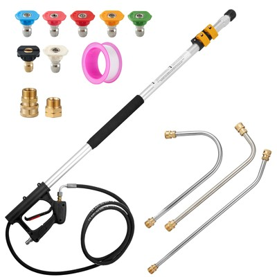 #ad 14Ft. Telescoping Pressure Washer WandPressure Washer Extension Wand with 5 ... $162.99