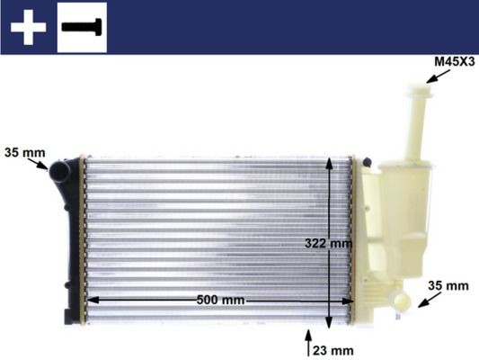 Mahle CR 1451 000S KüHler, MotorküHlung Passend FüR Fiat-image