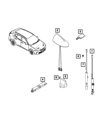 Genuine Mopar Module Antenna 68494187AA