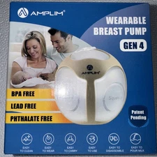 Amplim Manual Wearable in-Bra Breast Pump GEN4 Silicone Milk Catcher Shell | NEW