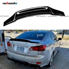 For 2006-2013 Lexus Is250 Is350 Isf Rt Style Glossy Black Highkick Trunk Spoiler