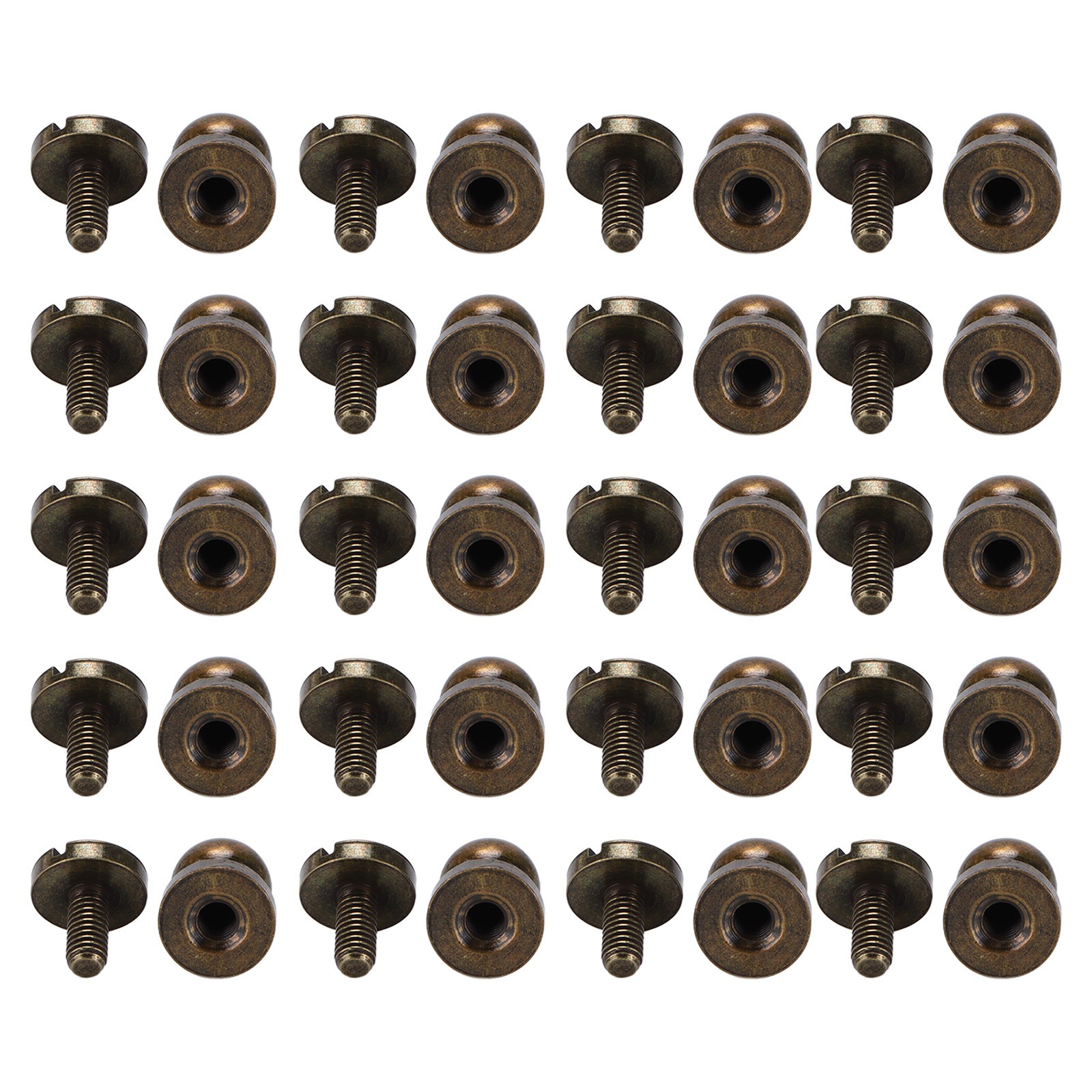 20set Brass Rivets Bronze Wear Resistance Luggage Hardware Accessories For Handb