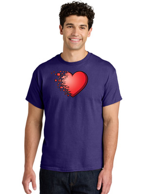 Broken-Heart-1 Mens Graphic Tee, 100% Cotton, Casual Summer Wear