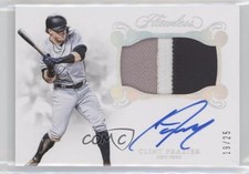2018 Panini Flawless Rookie 19/25 Clint Frazier (Batting) Patch Auto 9su