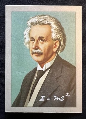 C. 1960 JACQUES CHOCOLAT ALBERT EINSTEIN CARD SGC POP 4 (MILLHOFF)