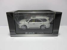 Lexus LX570 Mini Car 1/43 Scale Sonic Quartz White Dealer Model