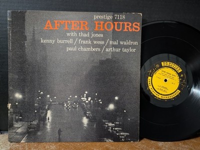Thad Jones Kenny Burrell Mal Waldron Paul Chambers After Hours 1957 OG Prestige
