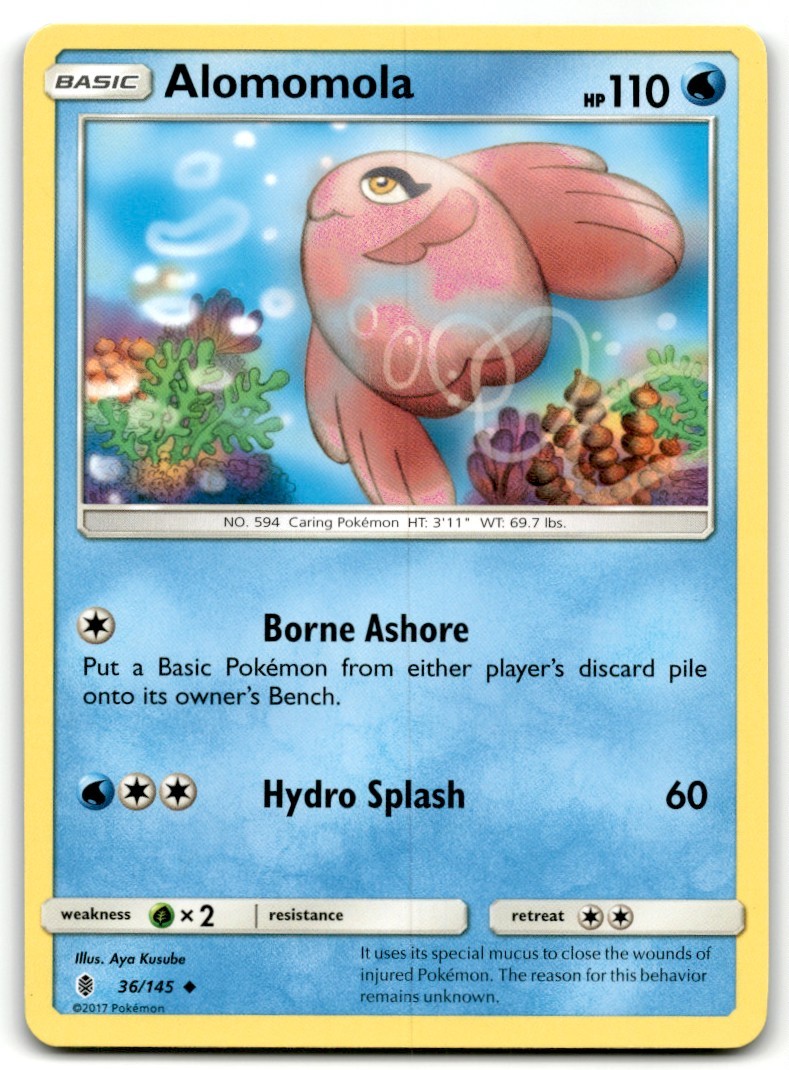 2017 Sun & Moon - Guardians Rising Pokemon Trading Card #36 Alomomola