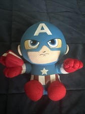 Ty Beanie Baby CAPTAIN AMERICA Marvel 6" Plush Stuffed Animal Toy