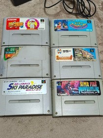 Nintendo Super Famicom Console Set w/6 Games Controllers Japan [ Excellent ] #45