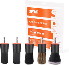 Drill Brush Attachment, 5 Pcs Mixed Hair Drill Brush Head Set, Auto Detail Set,
