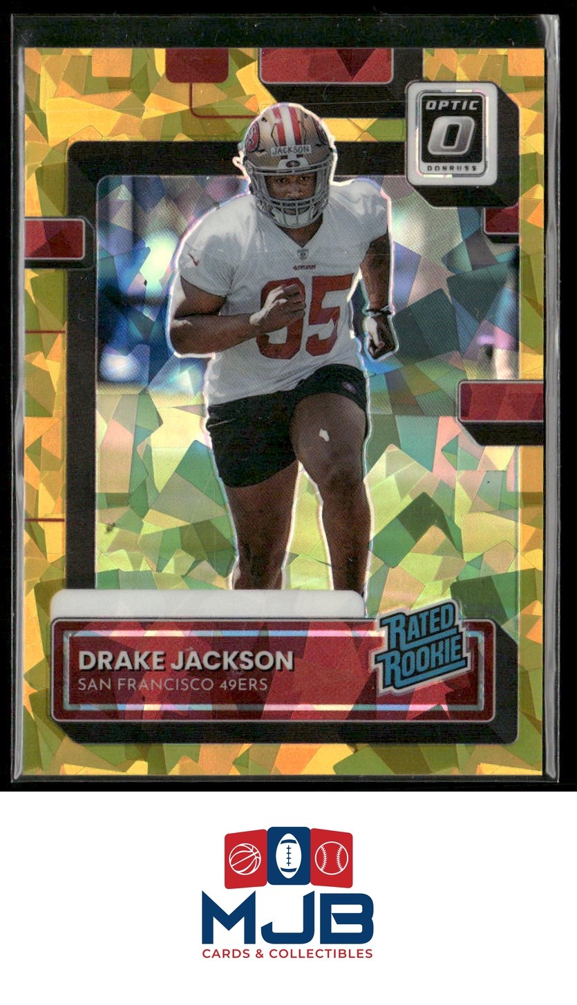 2022 Donruss Drake Jackson Optic Rated Rookies Preview Gold Ice #/10 #P-379