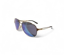Oakley CAVEAT Gold Aviator POLARIZED Galaxy Sapphire Womens Sunglass 4054