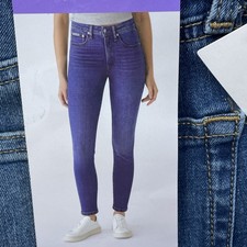 Calvin Klein Women's 4/27 High Rise Skinny Storm Blue Denim d1595