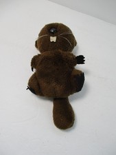 Vintage Dakin Beaver Plush Realistic 10 In Pillow Pets Stuffed Animal Toy 1975