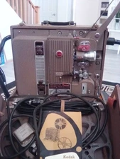 Kodak Pagant Sound Projector Slide Projector Film with Case and Manual Untested